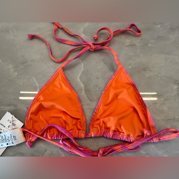 NWT! L*Space Aspen Triangle Bikini Top Path To Paradise Print Small $99 - Picture 4 of 4